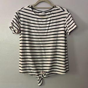 Old Navy Striped Top with knot